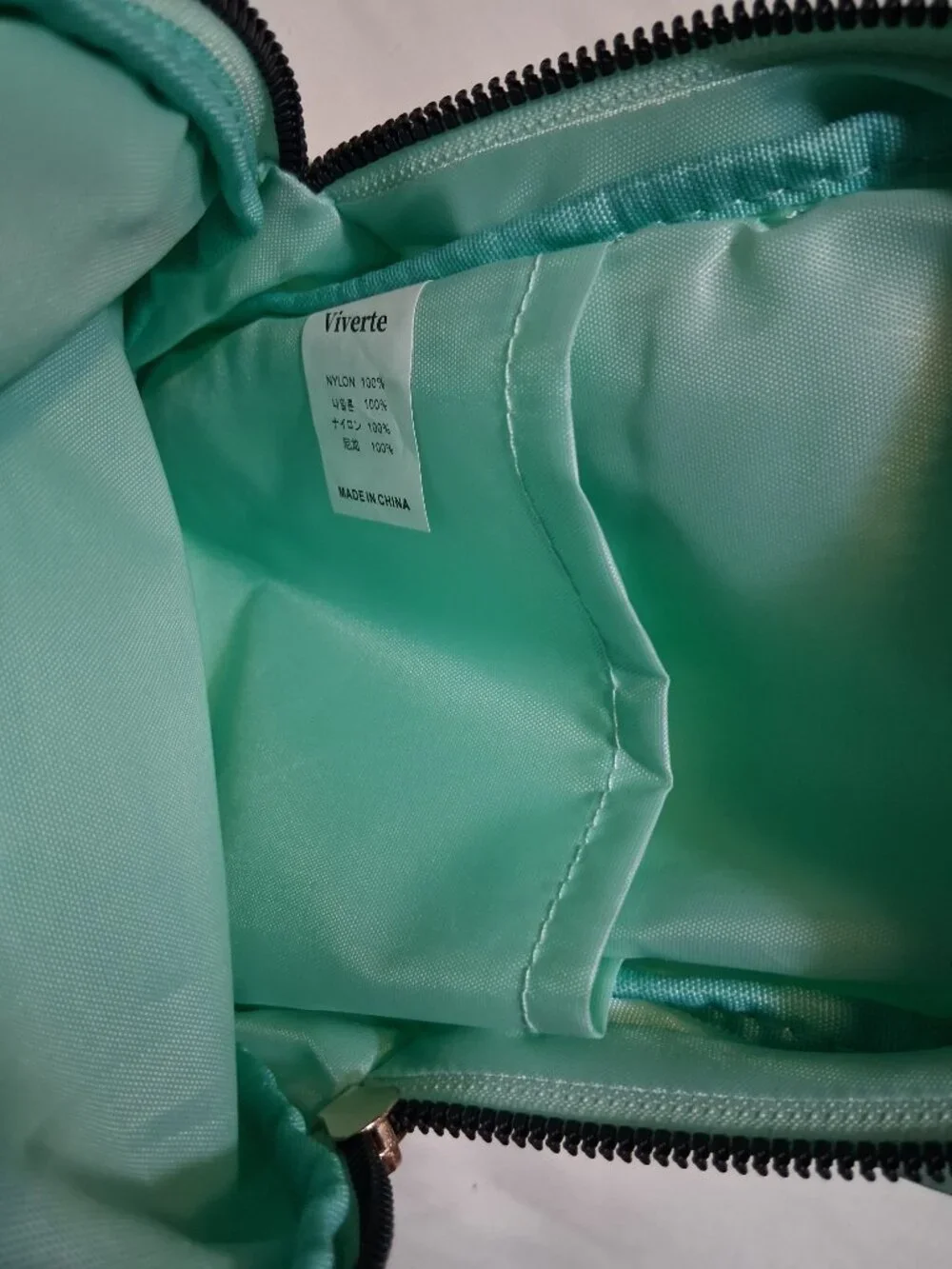 Mint Green Crossbody Mini Sling Bag Backpack Varsity Letter G Chenille Patch